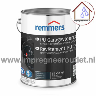 PU garagevloer coating RAL 7001 zilvergrijs