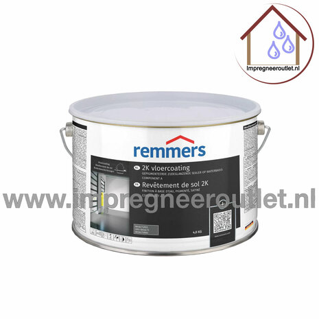 2K Revestimiento de Suelo Gris Basalto &ndash; Epoxi Duradero &ndash; Gris Plateado (5 kg)