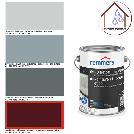 Beton en Vloerverf roodbruin