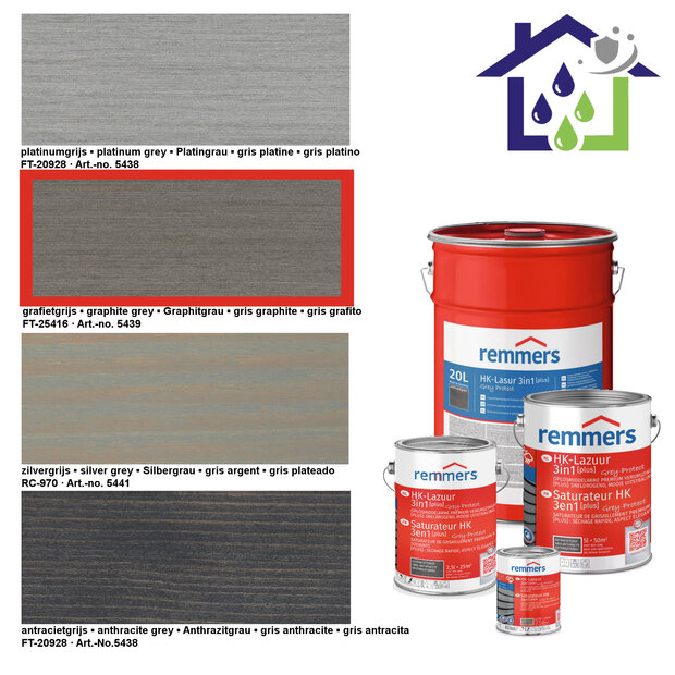 HK lasur grafitgrau 5L