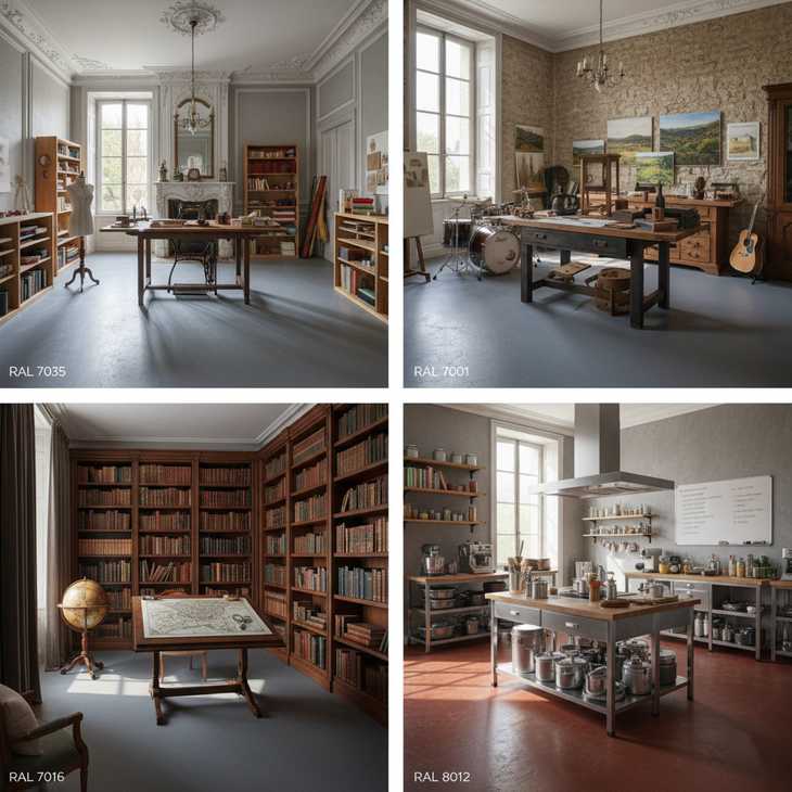 PU beton en vloerverf zilvergrijs