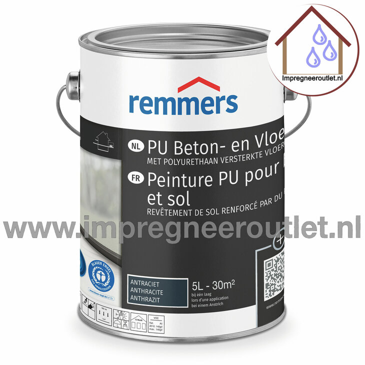 PU beton en vloerverf RAL7001