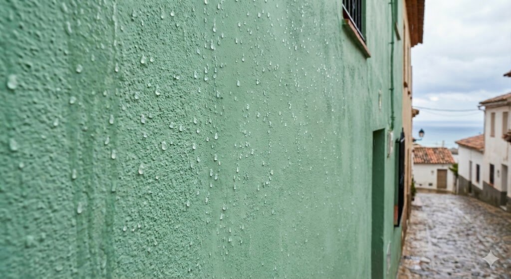 Cómo proteger eficazmente las fachadas enfoscadas y pintadas del sur de Europa frente a la humedad por filtración