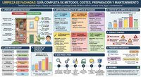 Limpieza de fachadas: guía completa de métodos, costes y mantenimiento